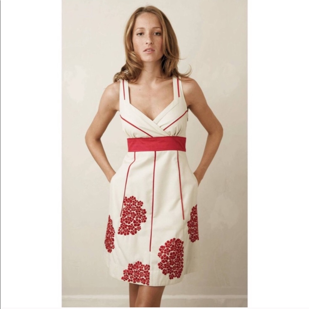 Anthropologie Floreat Coral Way dress!